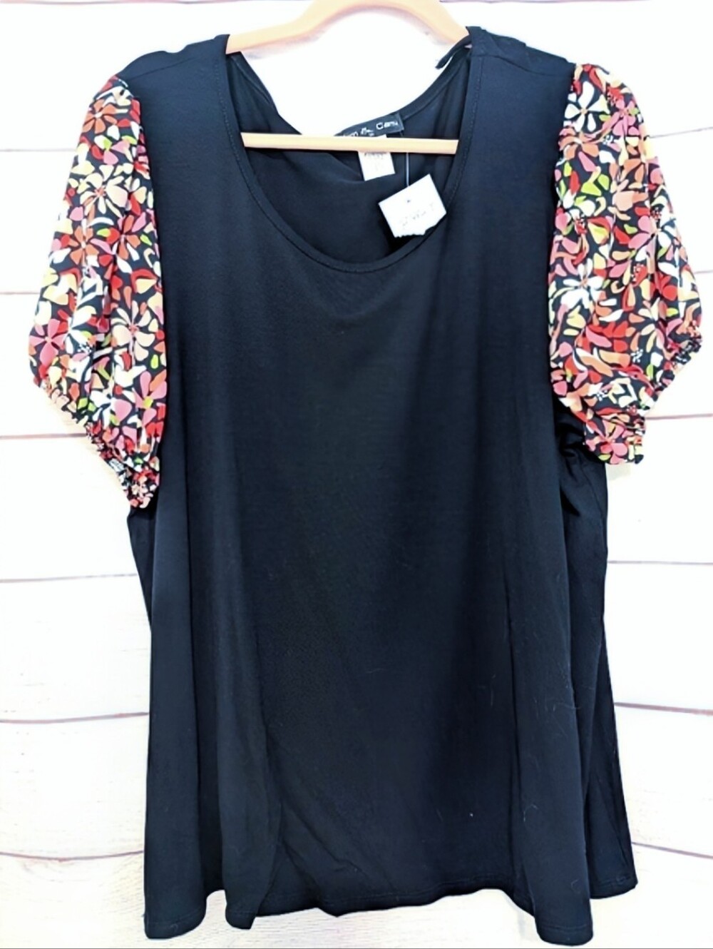 Nwt Kim & Kami puffy sleeve blouse  size 1x